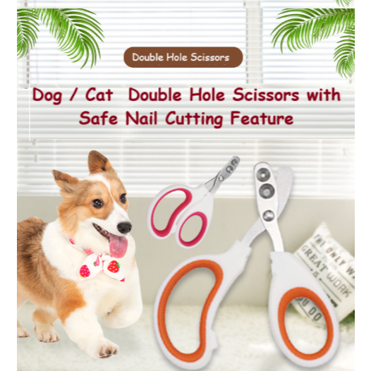 Double hole Cat Nail Clippers/ Cat Grooming Scissor/ Cat Claw Scissors ...