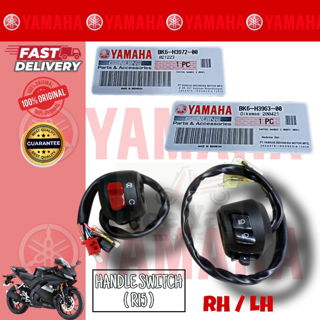 YAMAHA ( R15 ) HANDLE SWITCH RH / LH 100% ORIGINAL YAMAHA HIGH QUALITY ...