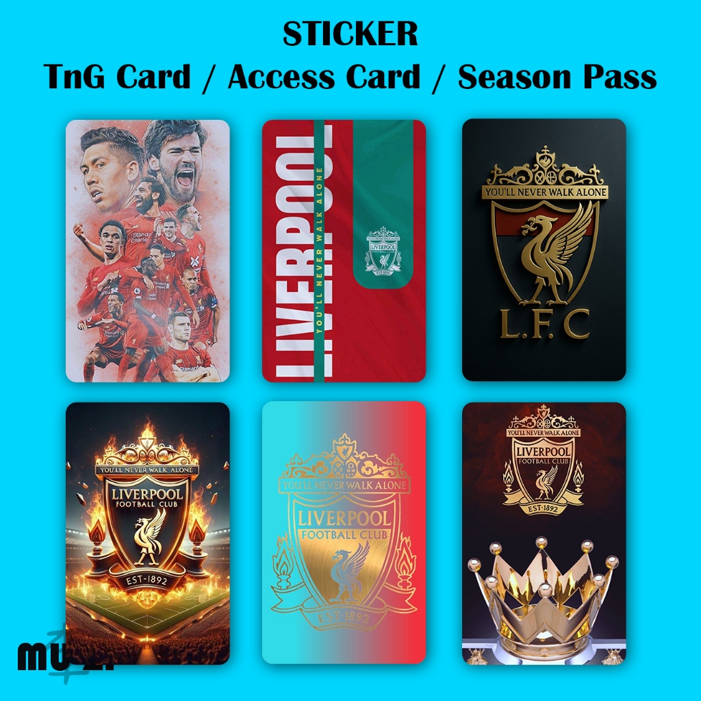 Liverpool TnG Card STICKER NFC STICKER Waterproof Thick Hard Material ...