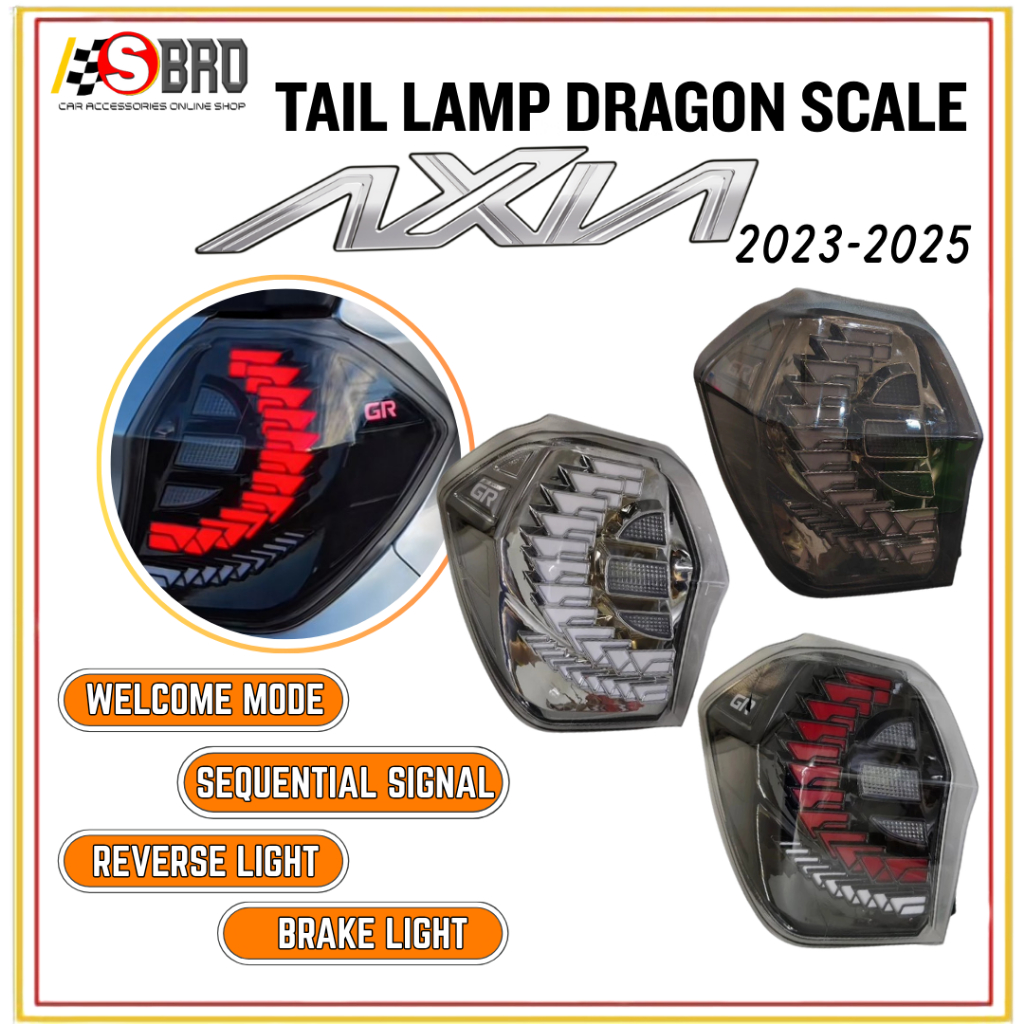 Perodua Axia 2023-2025 Dynamic Led Tail Lamp Taillamp Taillight Light ...