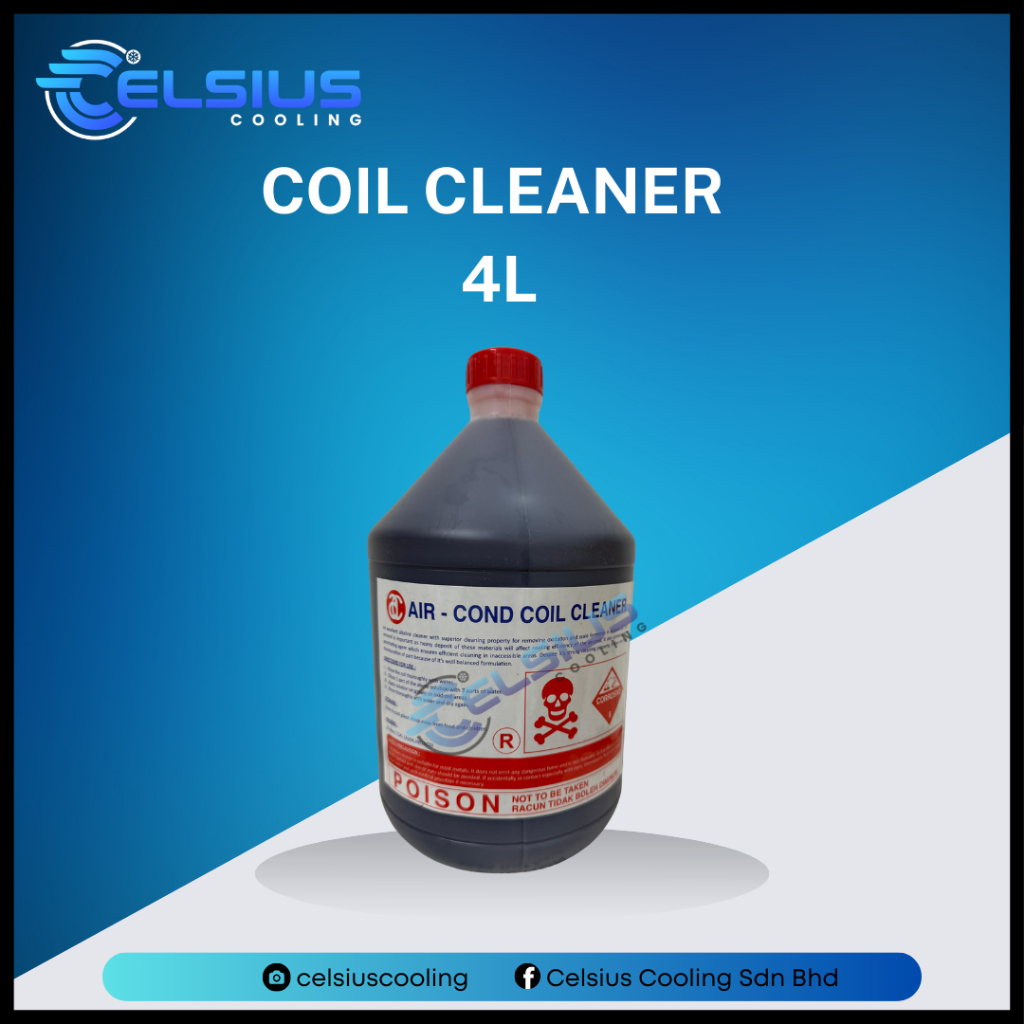 Air Conditioner Coil Cleaner Chemical 4 Litre (Red Colour) | Shopee ...