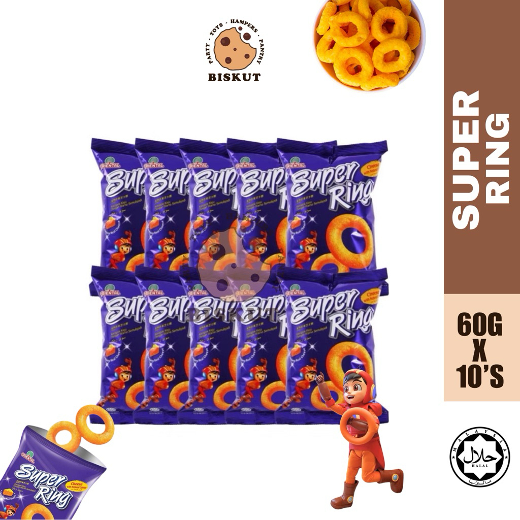 Oriental Super Ring Snack | 60g x 10 Pack | 15g x 30 Pack | 14g x 8 Fun ...