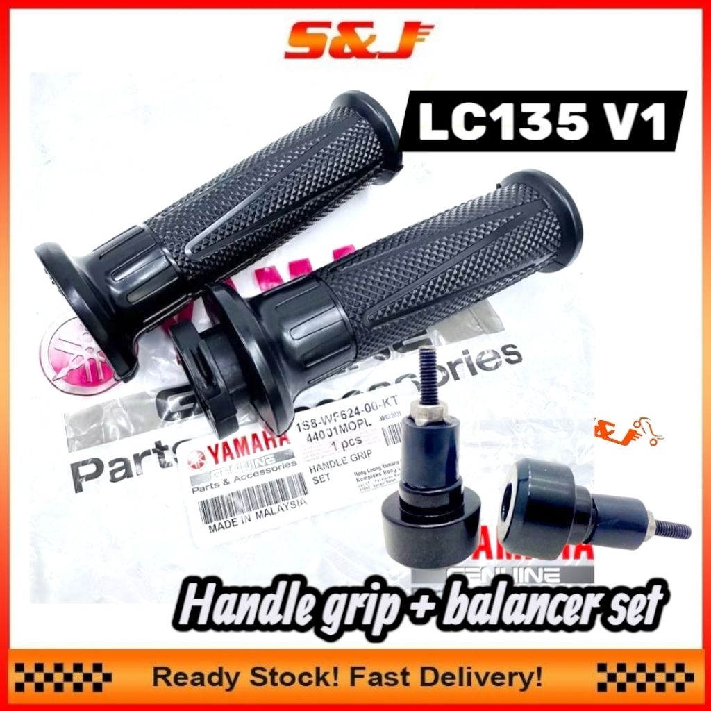YAMAHA LC135 V1 LCV1 HANDLE GRIP SET THROTTLE GRIP WITH HANDLE BALANCER ...