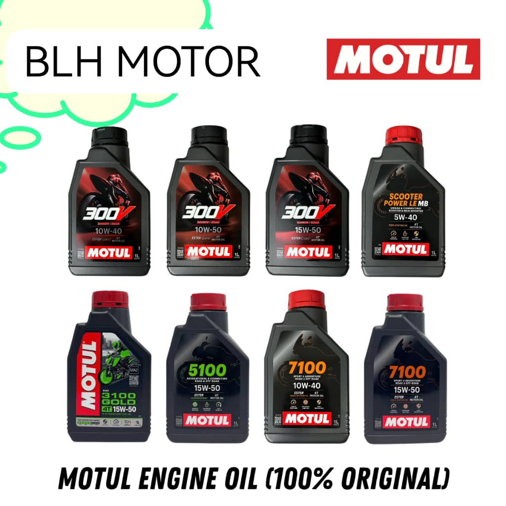 QR CODE+100% ORI} MOTUL 300V / 7100 / 5100 / 3100 Fully Synthetic ...