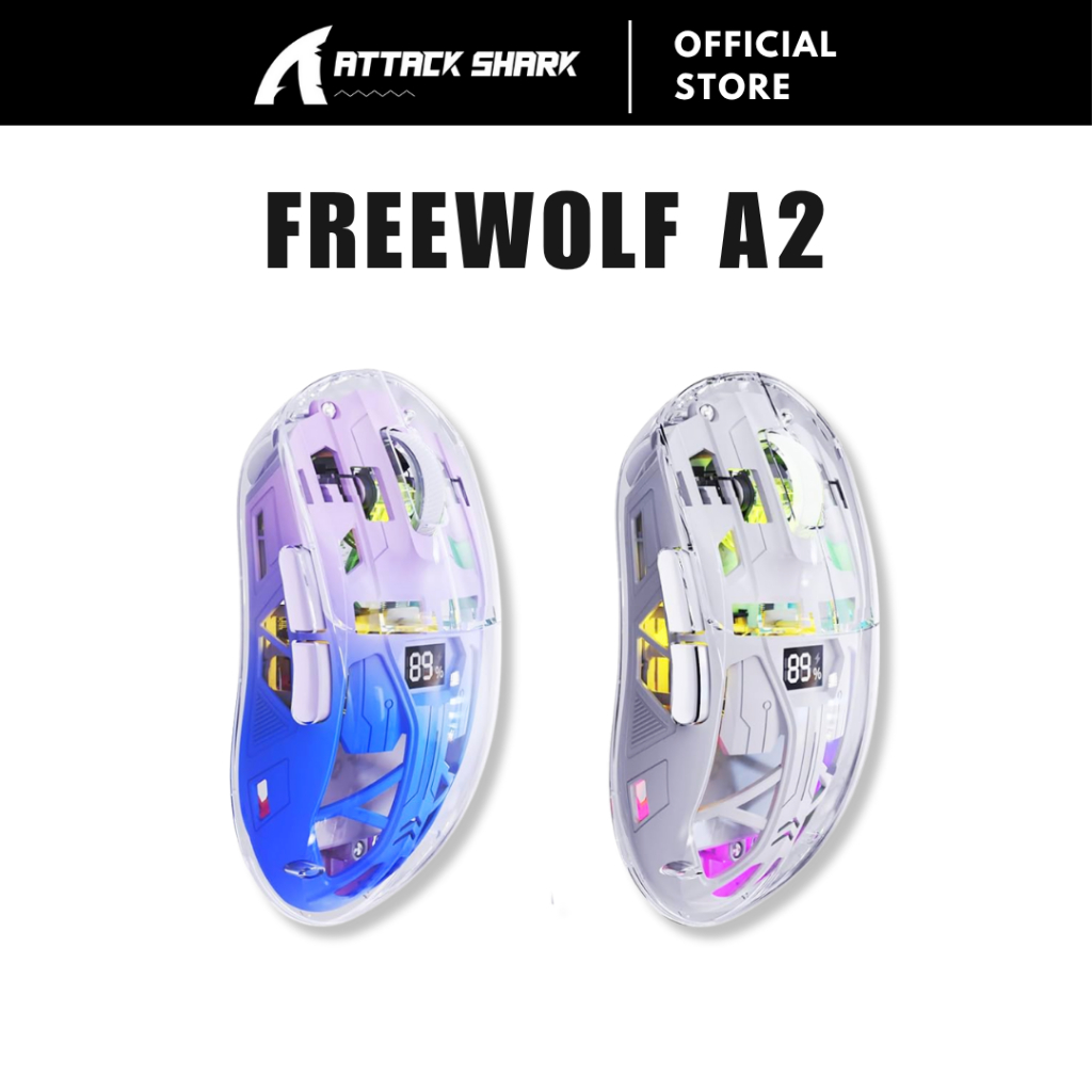 FREEWOLF A2 Pixart PAW3212 Wireless 2.4G Bluetooth Connection Silent ...