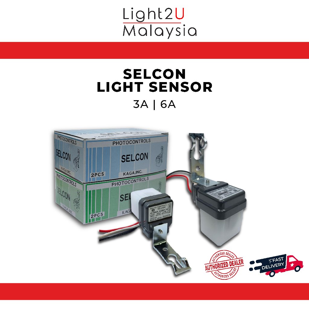 SELCON PHOTO CONTROLS | AUTOMATIC LIGHT SENSOR | 3A / 6A | Shopee Malaysia