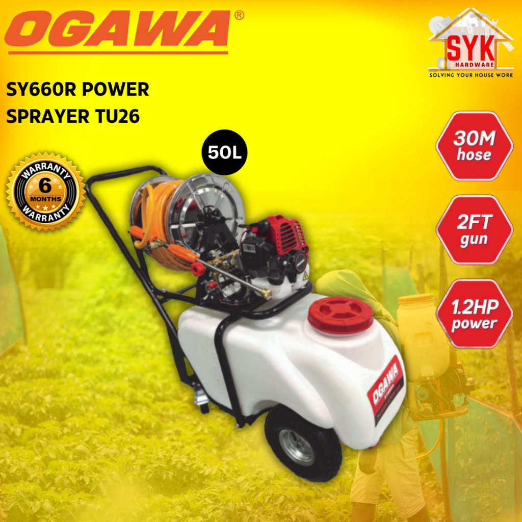 SYK Ogawa SY660R TU26 Power Sprayer Pump Outdoor Gardening Pump Pam ...