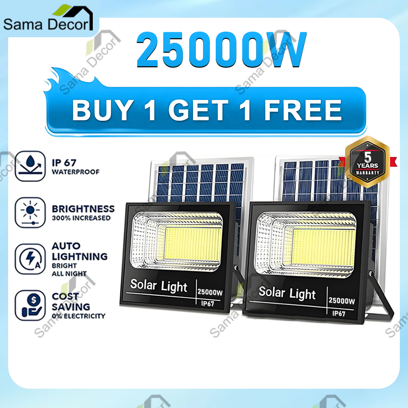 Solar light BUY 1 TAKE 1 outdoor lighting 25000W Solar Spotlight lampu ...