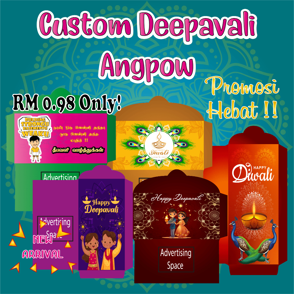 Deepavali Angpow/Customized Design Deepavali/Diwali Angpow 2025 Money ...