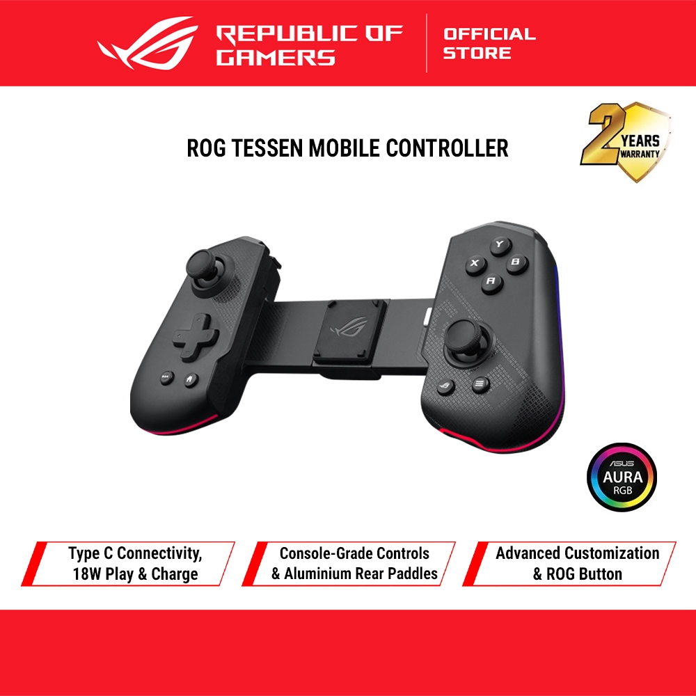 ROG Tessen Mobile Controller, unique foldable design, programmable ...
