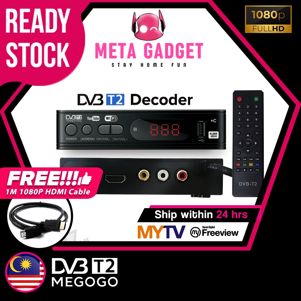 🇲🇾[Ready Stock] MYTV Decoder Megogo DVB T2 Digital Myfreeview Receiver ...