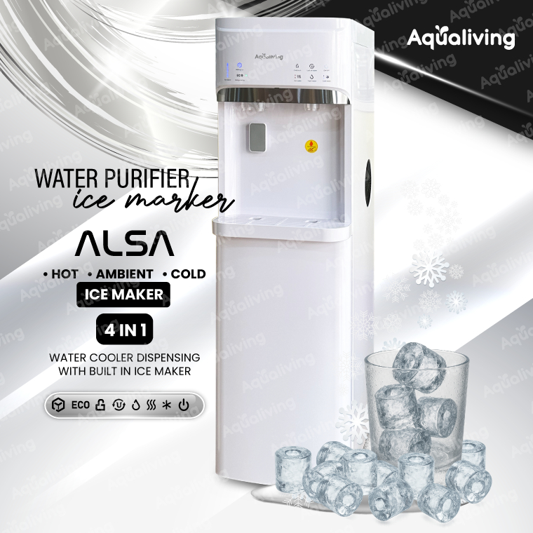 Aqualiving Ice Maker Water Dispenser Hot Normal Cold Alsa w/ 4 JAKIM ...