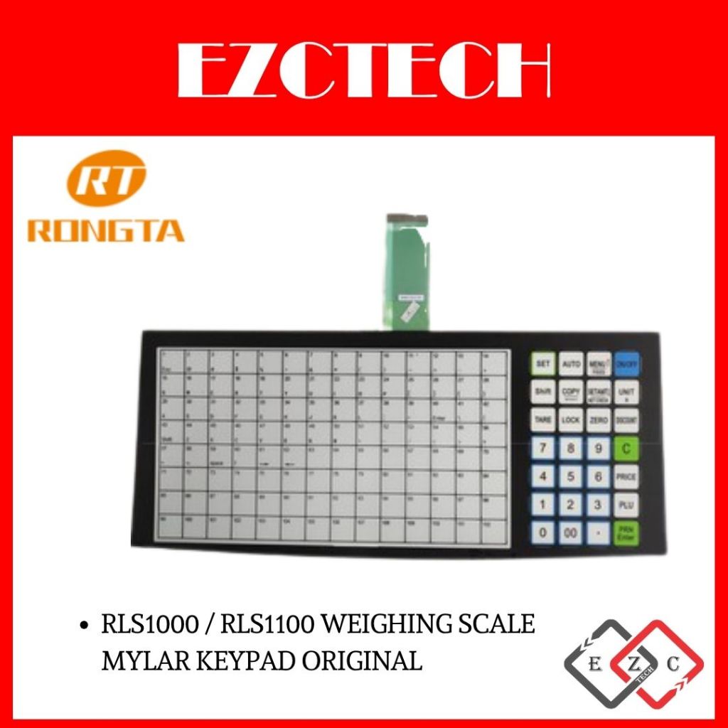 RONGTA RLS1000/1100 WEIGHING SCALE MYLAR KEYPAD ORIGINAL | Shopee Malaysia