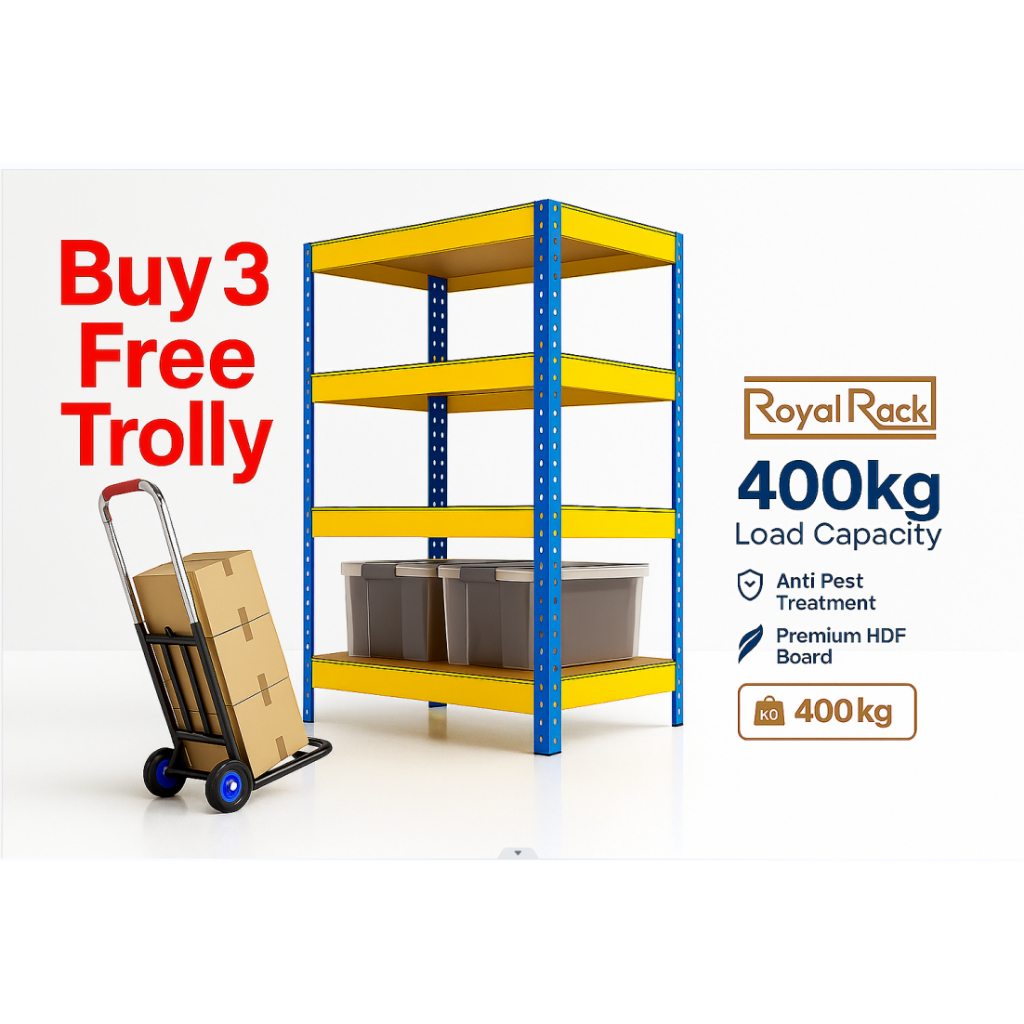 RoyaIRack[FREEGIFT/FREE SHIPPING] Boltless Rack 4Level RakDapur Shelf ...