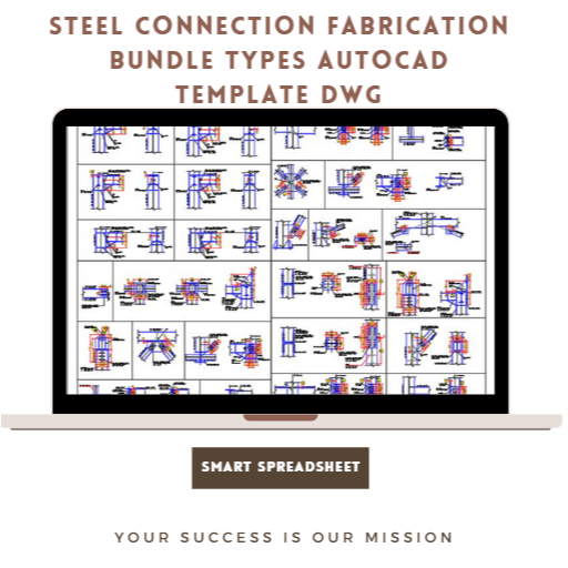 Steel Connection Fabrication BUNDLE Types AUTOCAD Template DWG | Shopee ...