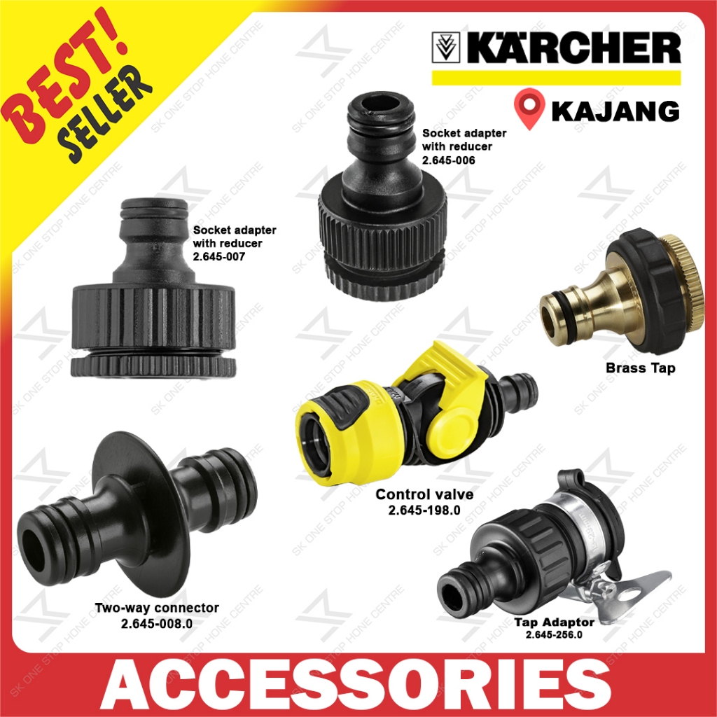 Karcher ACCESSORIES Socket adapter with reducer 006/007 /Two-way ...