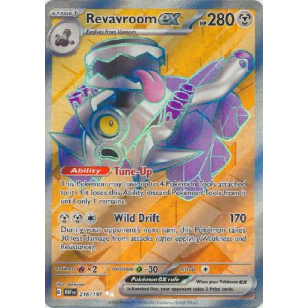 Pokemon TCG - Scarlet & Violet | Obsidian Flames | Revavroom ex - 216/ ...