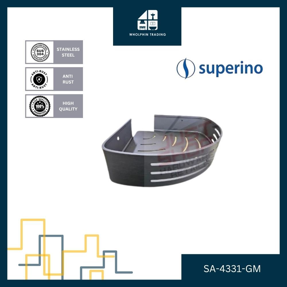 Superino SA-4331-GM - Premium Gunmetal Wall Hook Rack | Shopee Malaysia