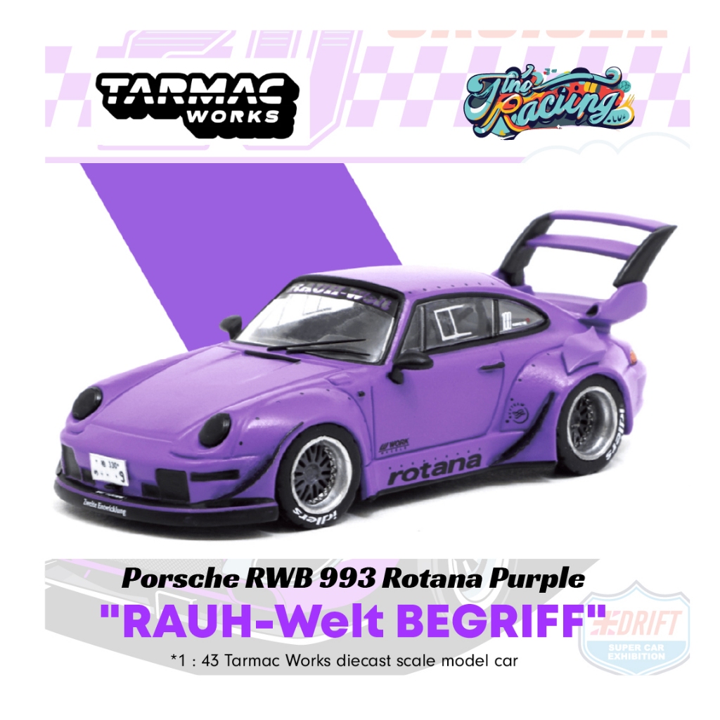 Tarmac Works Porsche RWB 993 Rotana Purple 