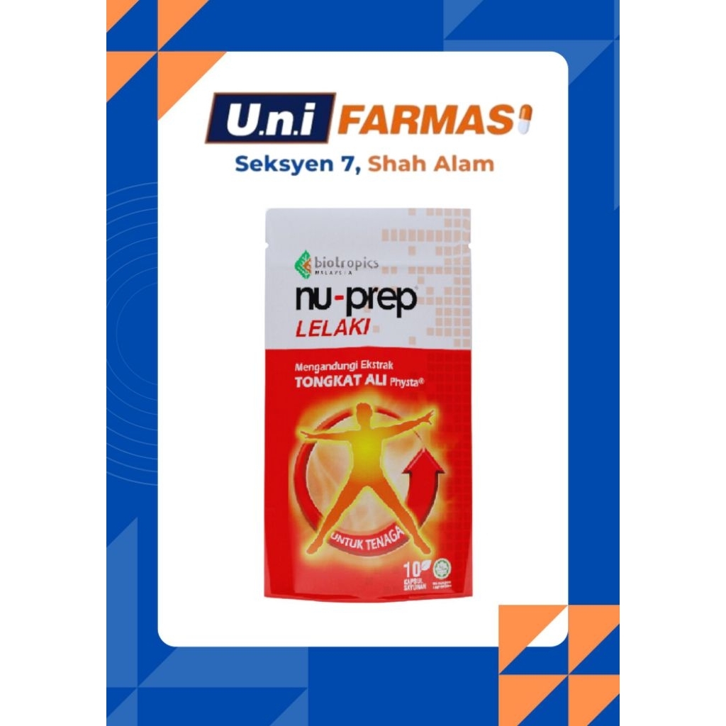 NU PREP 10S [UNTUK LELAKI] [MENGANDUNGI TONGKAT ALI] | Shopee Malaysia