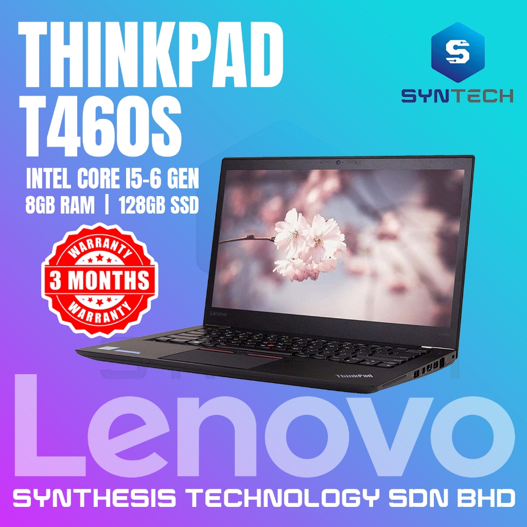 🔥 LENOVO THINKPAD T460S 🔥INTEL I5-6 8GB RAM + 128 GB SSD REFURBISHED ...