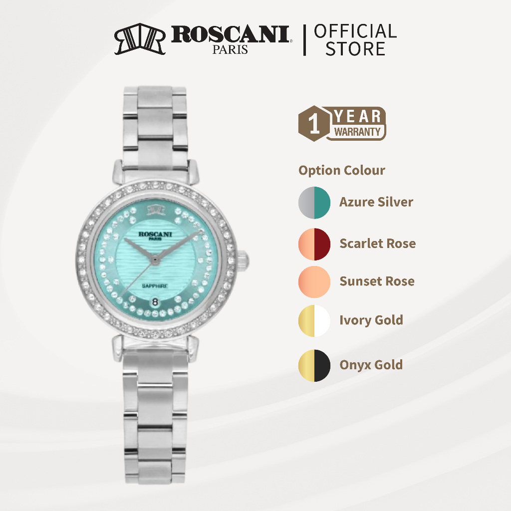 Roscani Maris Collection Solid Stainless Steel E65 Bracelet Women Watch ...