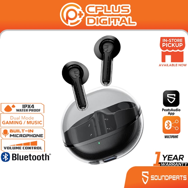 SoundPEATS Clear Pods Transparent Series Semi-in-ear True Wireless ...