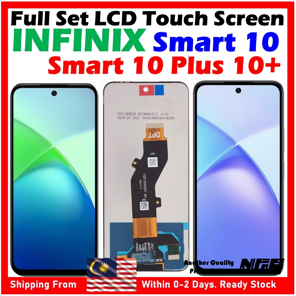 ORIGINAL NGS Brand Full Set LCD Touch Screen For INFINIX Smart 10 ...