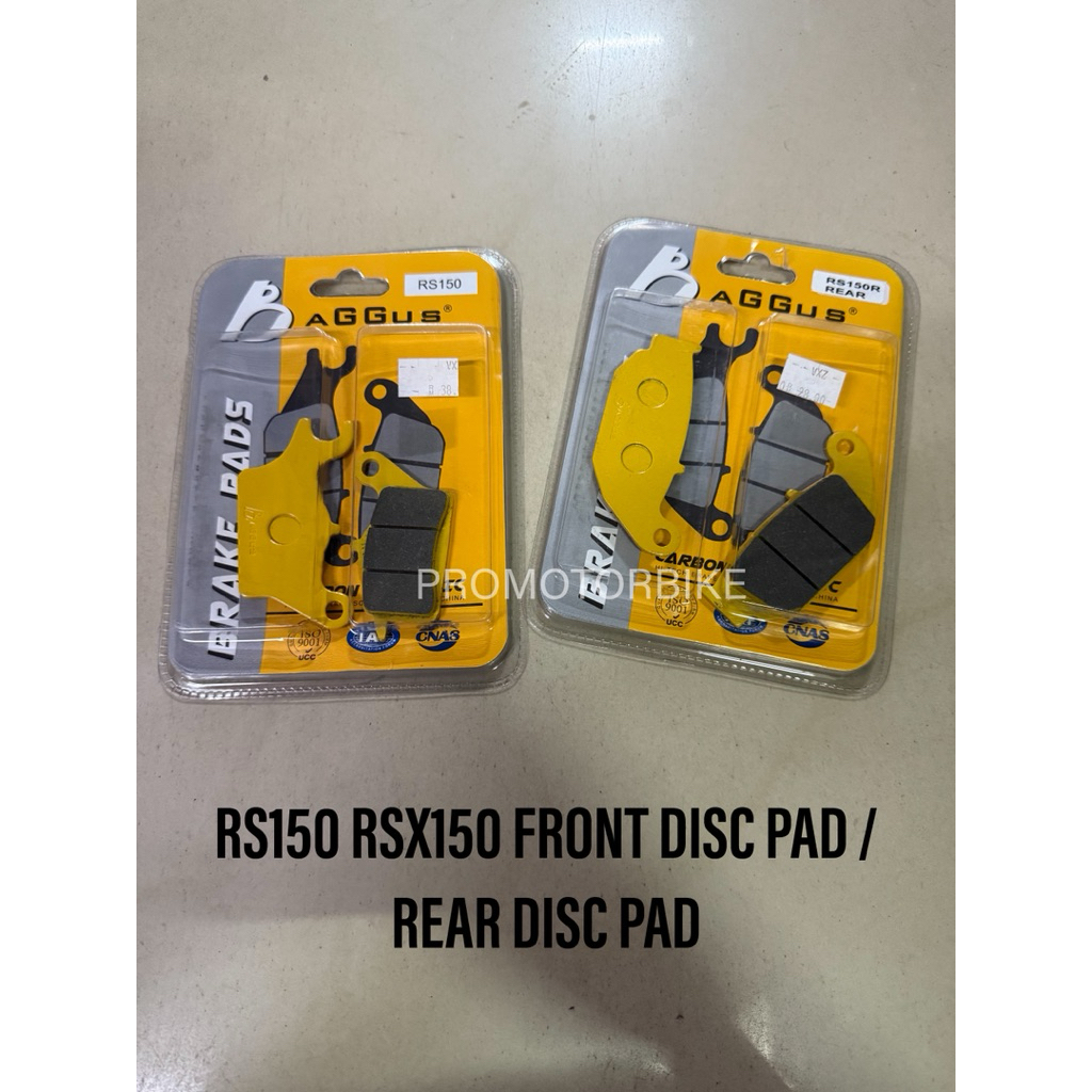 RS150 RS 150R WINNER RS-X 150 RSX150 RSX 150 FRONT DISC PAD/REAR BRAKE ...