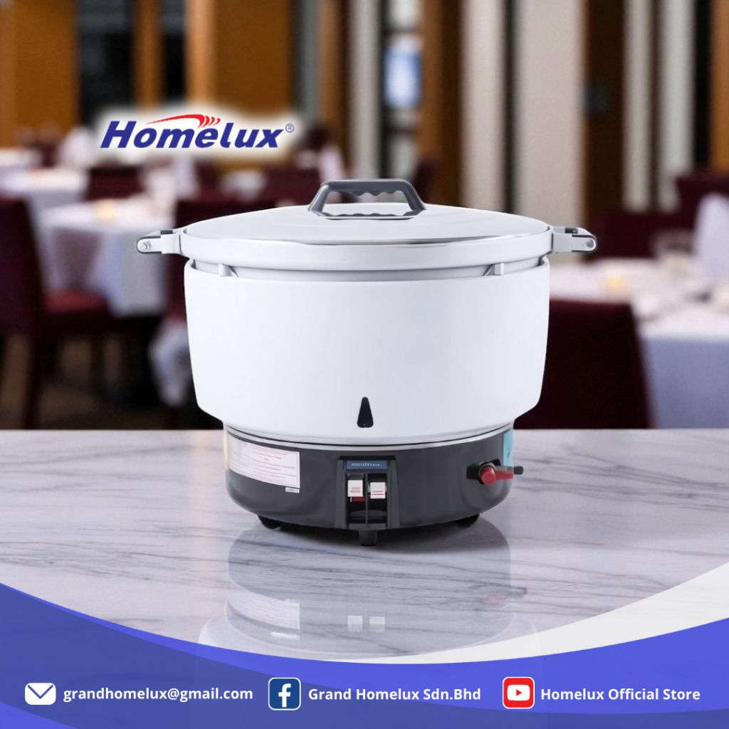 HOMELUX COMMERCIAL GAS RICE COOKER GRC SERIES GRC-10 PERIUK NASI BESAR ...