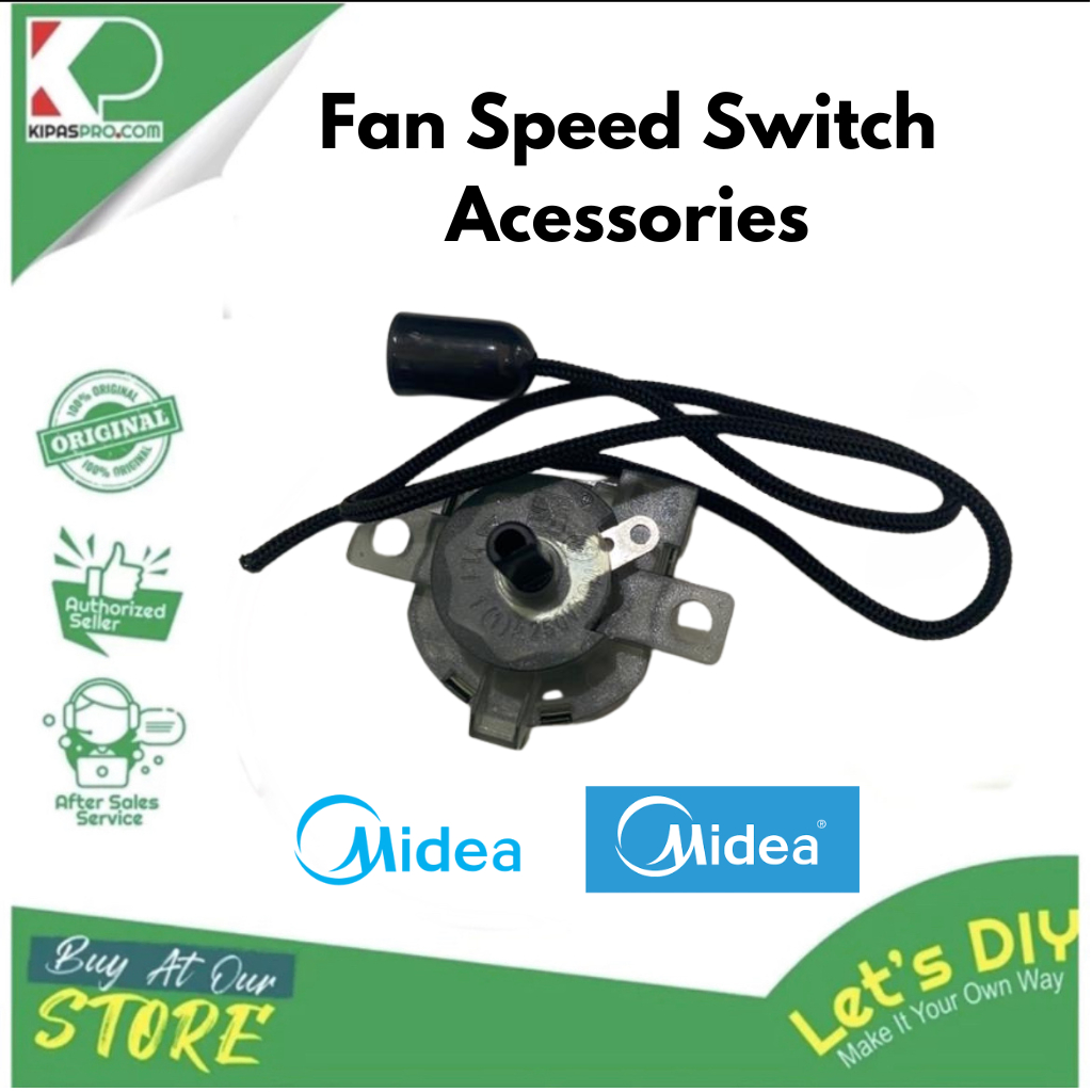 WALL FAN SPEED SWITCH WITH WIRE ROPE ACCESSORIES MIDEA | Shopee Malaysia