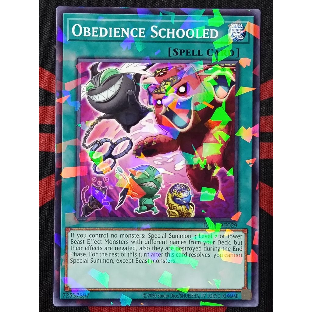 YUGIOH KONAMI DBJH-AE029 DBJH-JP029 Obedience Schooled (C/NPR) | Shopee ...