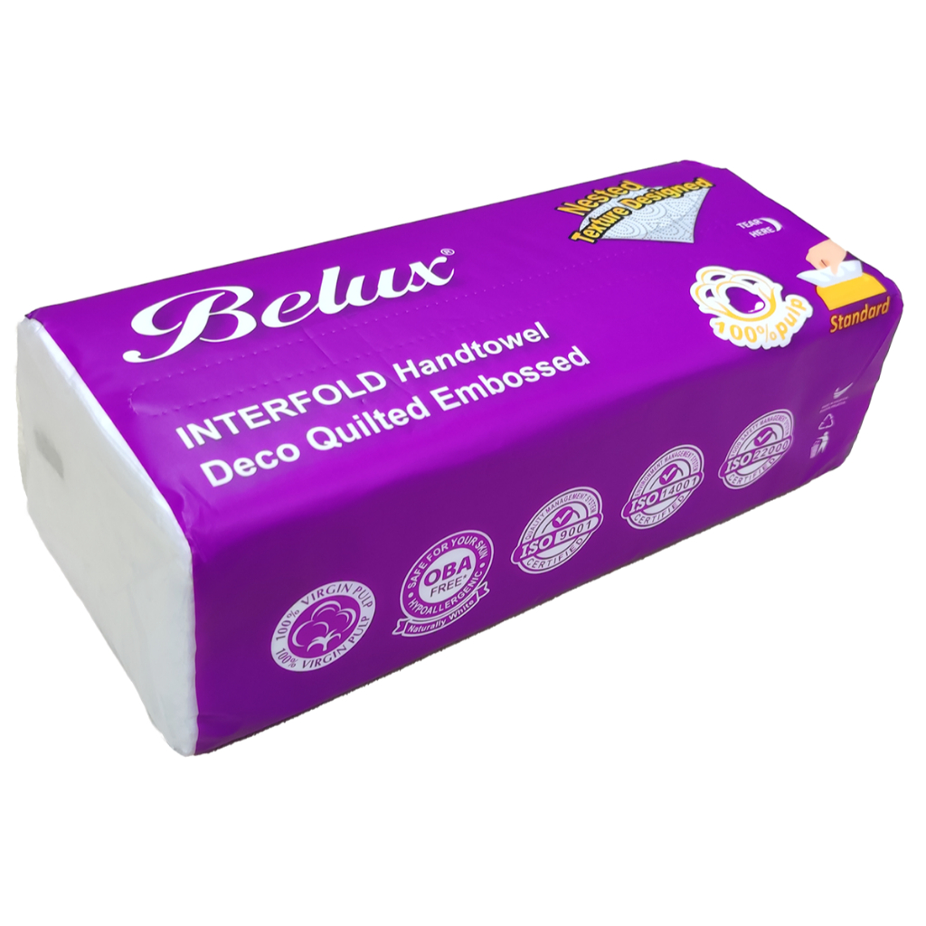Belux QE Inter Fold / V Fold / Interfold Paper Hand Towel Tissue 2 PLY ...