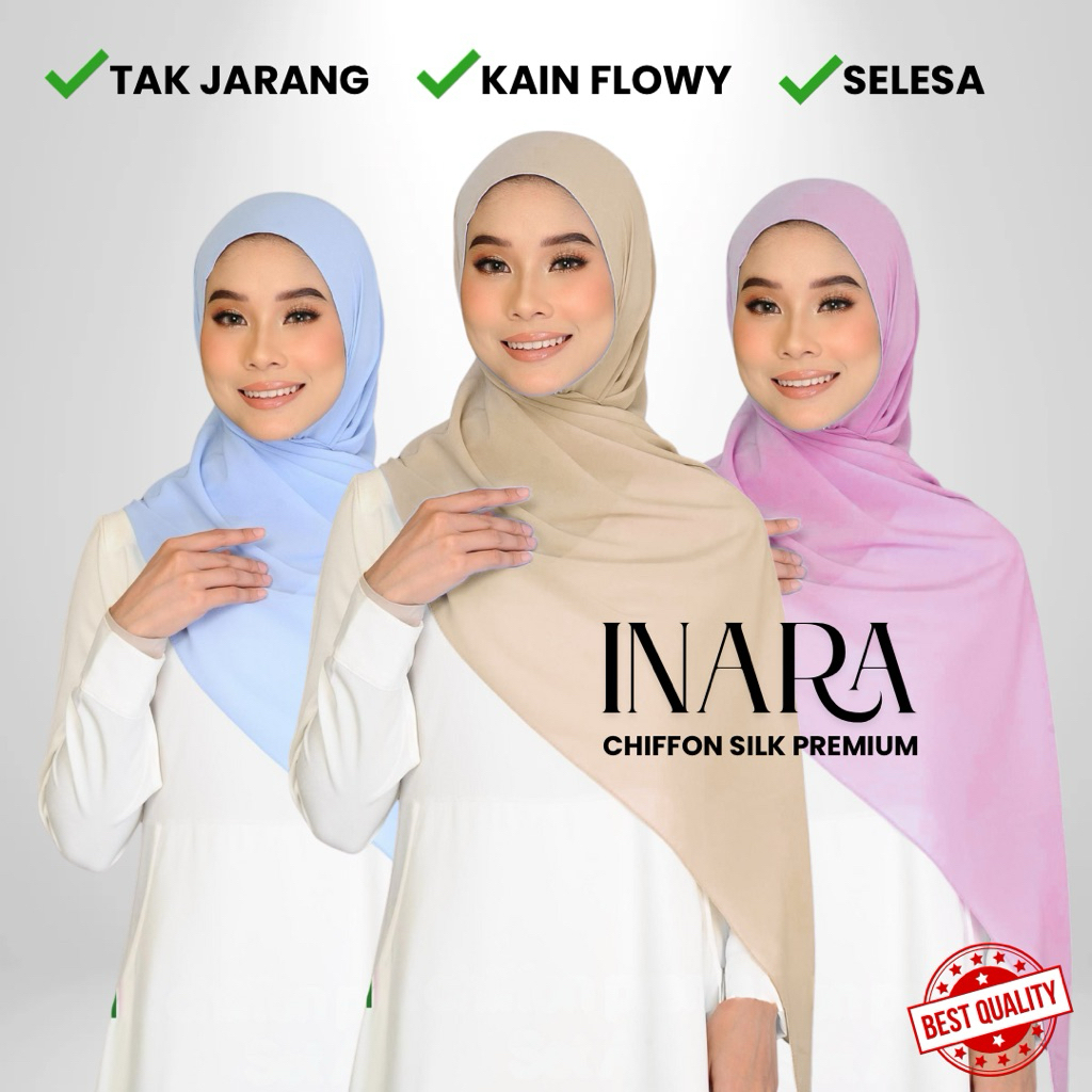 INARA SHAWL CHIFFON SILK HEAVY CHIFFON PREMIUM SCARVES SHAWL HEAVY ...