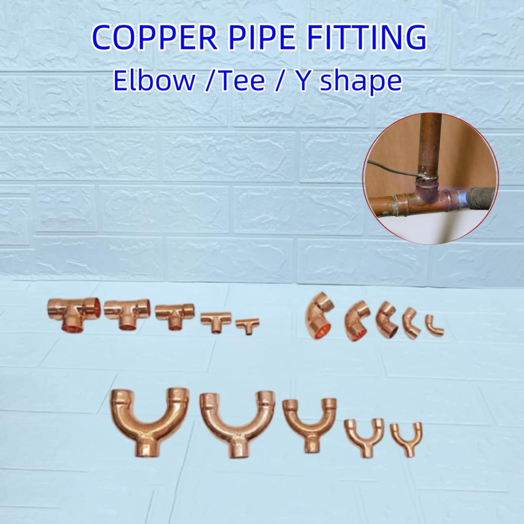 Refrigerator Copper Pipe Fitting (L/Reducing T&Tee/Y Shape) 2/3/4/5 ...