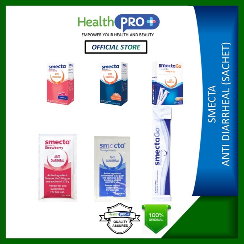 SMECTA SMECTAGO (SACHET) ANTI DIARRHEAL ORANGE-VANILLA / STRAWBERRY 3G ...