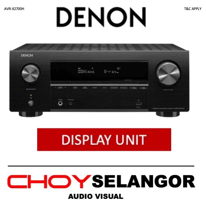 Denon AVR-X2700H 7.2Channel 8K Ultra HD AV Receiver Display unit ...
