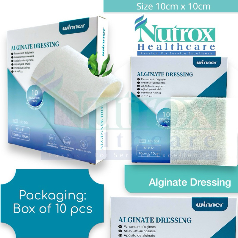Winner’s Alginate Dressing 10cm x 10cm, Box of 10 Pieces | Shopee Malaysia