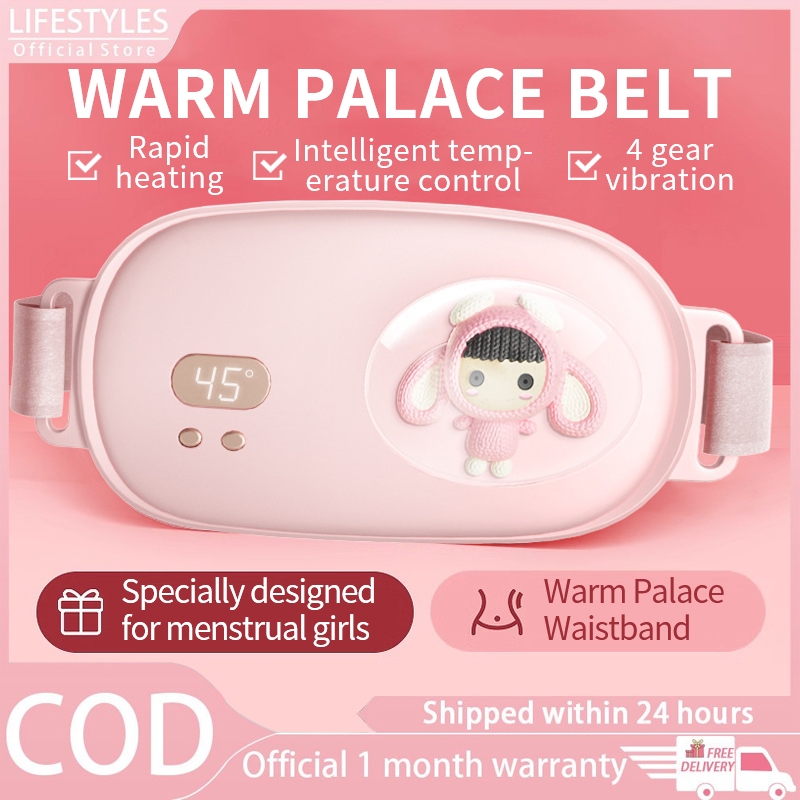Menstrual Waist Belt Heating Pad Girls menstrual period Warm Palace hot