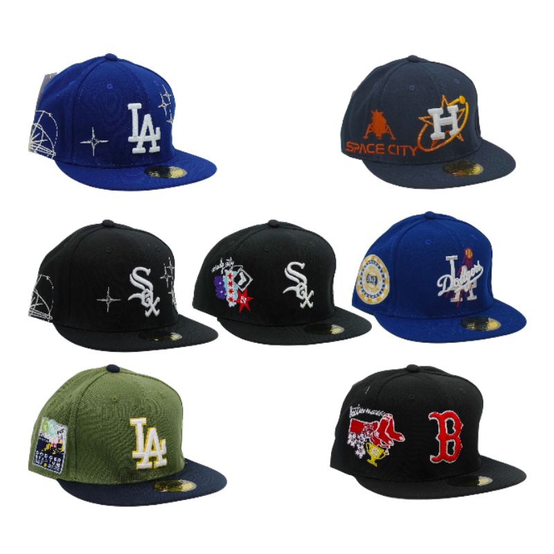Ready Stock MLB Baseball Fitted Cap LA NY Sox Topi Shopee Malaysia