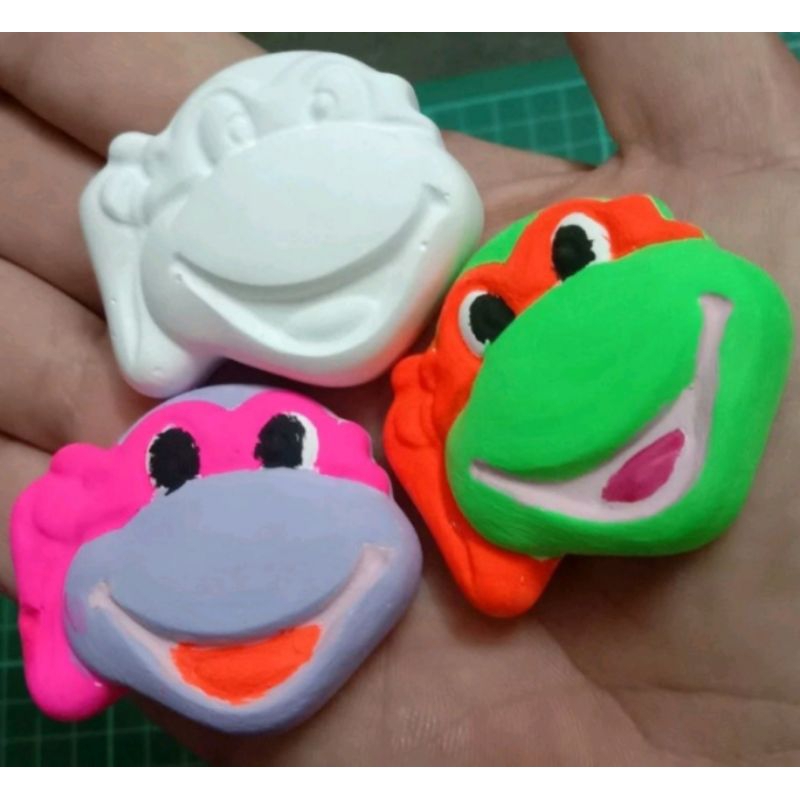 Ninja Turtle plaster doll Gypsum plaster painting Diy Cartoon Painting ...