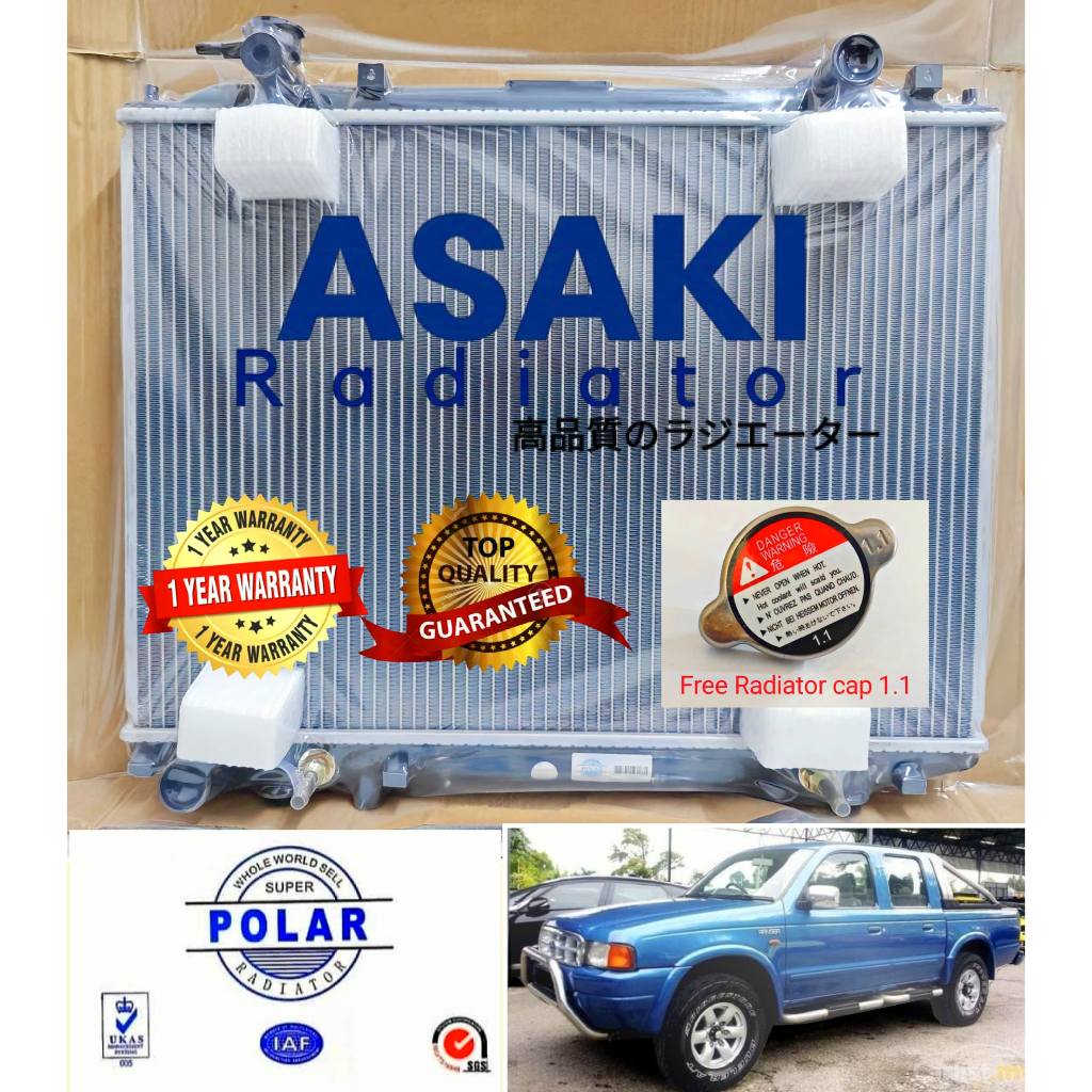 Ford ranger Turbo radiator tangki air AT /MT 3 layer HIGH quality ...