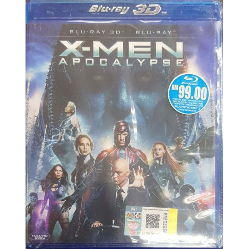 X-Men: Apocalypse Blu-ray 3D + 2D With Slipcover – Brand New