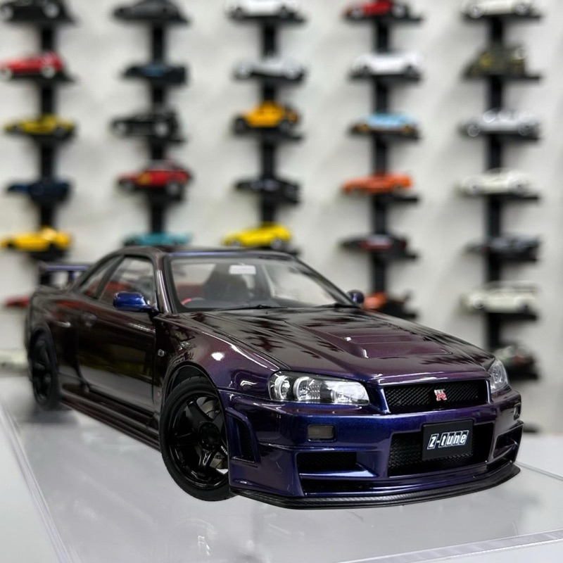 Diecast 1:18 Scale Nissan GTR R34 Kereta Model Car | Shopee Malaysia