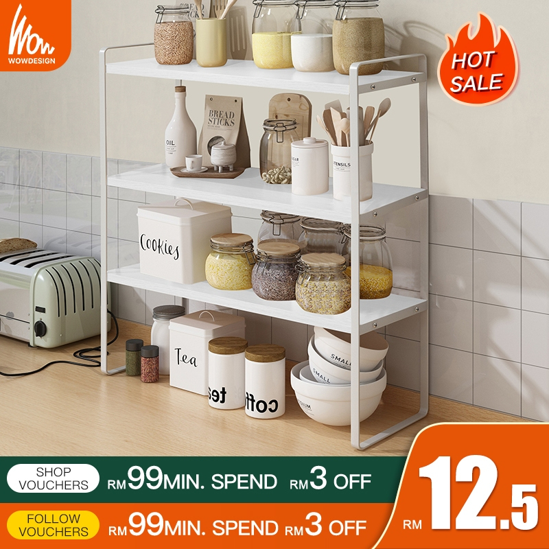Kitchen Storage Rack Kitchen Organizer Rak Dapur Seasoning Rack ...