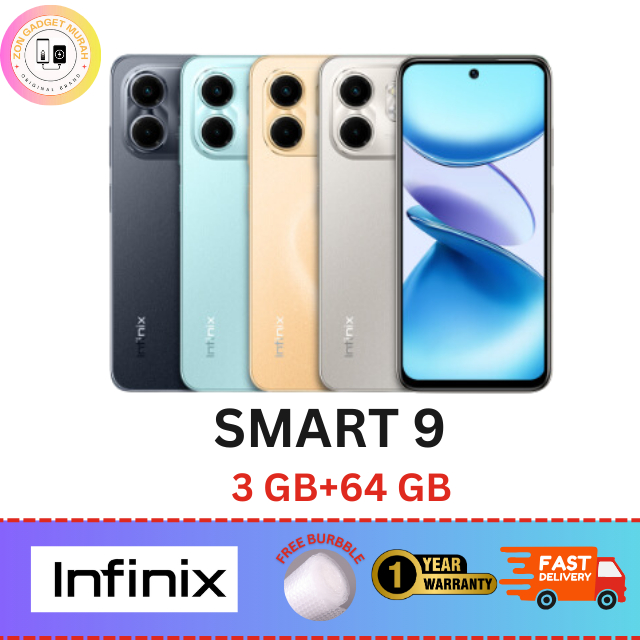 Infinix Smart 9 Smartphone (3GB+64GB) | MediaTek Helio G81 | 6.7