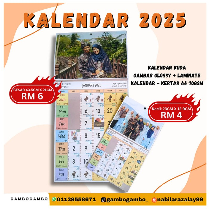 KALENDAR BERGAMBAR 2025 KALENDAR KUDA 2025KALENDAR 2025CALENDAR