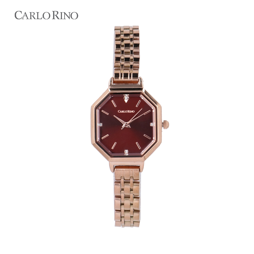 Carlo Rino Florentina Timepiece Maroon, Jam Tangan Premium Wanita ...