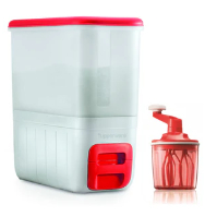 {WITH SPEEDY CHEF} Tupperware Rice Smart Red (1) 10kg | Shopee Malaysia