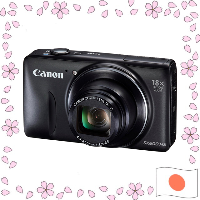 Canon Digital Camera Power Shot SX600 HS Black 18x Optical Zoom